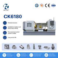 Tour CNC CK6180, portée de coupe 800 mm, guidage 600 mm, alésage de broche 105 mm, broche A2-11, 11 kW, machine de tournage de métaux lourds