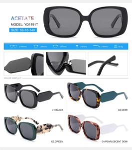 DOISYER New <span class=keywords><strong>Promo</strong></span> Beach Custom Logo Designer Sonnenbrille Hochwertige Luxus polarisierte Schattierungen Retro Acetat Sonnenbrille Frauen - Product Image 5