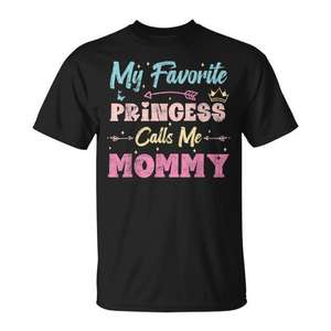 Mi princesa favorita me llama mamá, camiseta, regalo para madre, diseño retro - Product Image 1