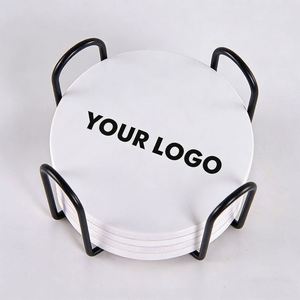 Custom Logo Marble Heat Insulating <b>Mat</b>, Square <b>Round</b> Sublimation Ceramic Coasters Blanks for Beer, Coffee & Bar Drinks - Product Image 4