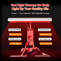 Cama de Terapia de Luz Roja de Alta Irradiancia con 1280 LED de 260mW/cm² para Recuperación Deportiva y Reparación Muscular