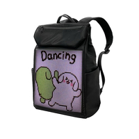 Mochila LED de Diseño Nuevo de Fábrica, Pantalla Publicitaria RGB a Todo Color, Bolsa con Pantalla Luminosa, Mochila para Portátil Programable por Aplicación