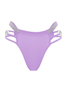 Culottes string sexy pour femmes, découpées, coquin, à bretelles, taille haute en V, écologiques, respirantes, 85% polyester + 15% élasthanne - Product Image 4