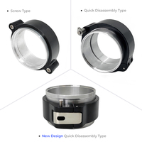 Universelle Ladeluftkühler-Rohrschelle, Leckagefrei, 2,5-3 Zoll Aluminium Schnellverschluss Pinless V-Band HD Schellen-Set