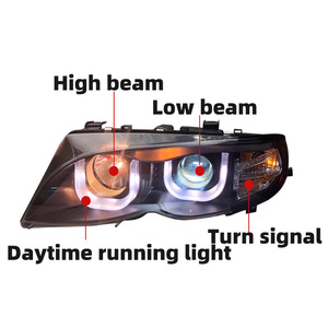 Para <span class=keywords><strong>BMW</strong></span> Serie 3 <span class=keywords><strong>E46</strong></span> lente <span class=keywords><strong>de</strong></span> luz <span class=keywords><strong>de</strong></span> cabeza 2001 2004 piezas <span class=keywords><strong>de</strong></span> automóviles <span class=keywords><strong>E46</strong></span> actualización luces delanteras <span class=keywords><strong>faros</strong></span> <span class=keywords><strong>Angel</strong></span> Eyes faro - Product Image 4