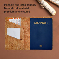 Expédition rapide liège passeport portefeuille voyage billet d'avion sac à main voyage porte-carte de crédit étiquette de bagage pour hommes et femmes cadeau de voyageur