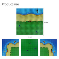 Plaque de base pour blocs de construction 32x32, composition 32*32, petite plaque de construction pour mur de blocs, scène d'île DIY pour jouets d'enfants