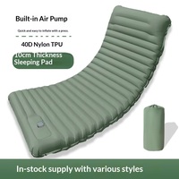 Matelas gonflable portable et léger en TPU pour camping en extérieur, avec pompe intégrée et gonflage automatique par pédale – Stock usine