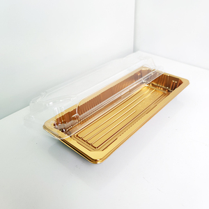JY-1102 Plastic sushi packaging box with Clear Lid disposable PS food packing box plastic food container box
