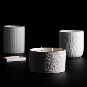 Contenedor de cerámica nórdico personalizado al por mayor, multicolor, vacío, para velas, tarro de lujo, recipiente para velas - Product Image 4