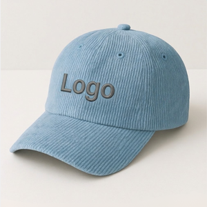 หมวกเบสบอลผ้าคอร์ดูรอย 6 แผง ขายส่ง ปักลายตามสั่ง - Product Image 3