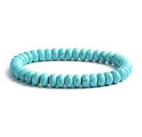 Offre Spéciale Turquoise Perlé Bracelet Tortue Crâne Croix Irrégulière Mode Élastique Hommes Bijoux Bracelet