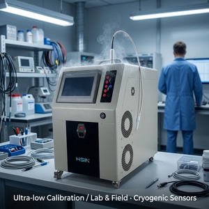 Factory Ultra-low Temperature Dry Block Calibrator Dual Channel <b>USB</b> IP65 Stainless Steel Fast <b>Heating</b>/Cooling for RTD Thermocoup - Product Image 1