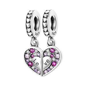 Llavero colgante <span class=keywords><strong>de</strong></span> cuentas <span class=keywords><strong>de</strong></span> cobre chapadas en plata 925 <span class=keywords><strong>de</strong></span> alta calidad para hacer pulseras <span class=keywords><strong>de</strong></span> <span class=keywords><strong>amistad</strong></span> familiar DIY collares gran oferta encanto - Product Image 5