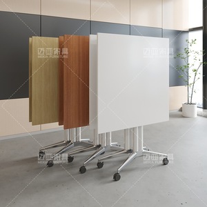 Mesa de Conferencia Plegable Mekia de 180 cm, Blanca, con Ruedas, para Oficina, Capacitación y Uso Doméstico - Product Image 3