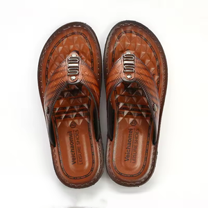 Hot Sales <b>Men's</b> Leather <b>sandals</b> <b>Men's</b> Outdoor Sport Flip Flops slippers <b>Sandals</b> for <b>Men</b> Summer Beach slippers Flat <b>Sandals</b> - Product Image 3