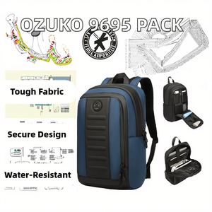 Sac à dos tactique personnalisé pour l'extérieur, sac à dos de voyage personnalisé, fermeture éclair antivol, imperméable, coque rigide en Oxford, sac à dos pour ordinateur portable, sac à dos scolaire - Product Image 4