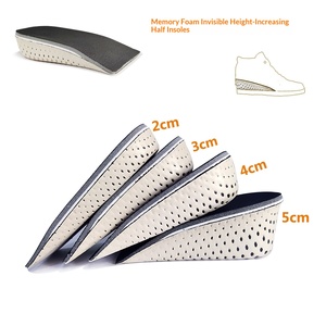 <span class=keywords><strong>Solette</strong></span> Rialzanti in EVA Memory Foam Nere Invisibili Mezze <span class=keywords><strong>Solette</strong></span> Aumento <span class=keywords><strong>Altezza</strong></span> per Uomo Donna con Opzioni da 2cm a 5cm - Product Image 1