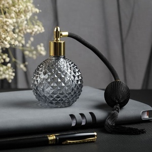 100ml Retro stile Vintage ananas bottiglia di profumo di vetro riutilizzabile vuoto Airbag atomizzatore Spray con nappa a tubo lungo - Product Image 2