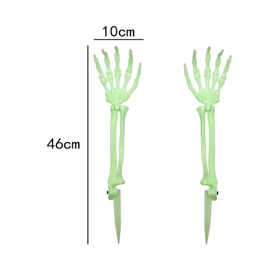 A pair of luminous ghost hands (left and right hands)
