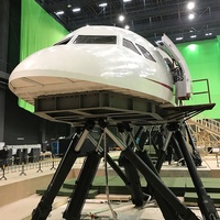 Plateforme de mouvement pour simulateur de vol 6DOF, 2000 kg, plateforme servo électrique haute précision pour la simulation de cockpit de formation au vol