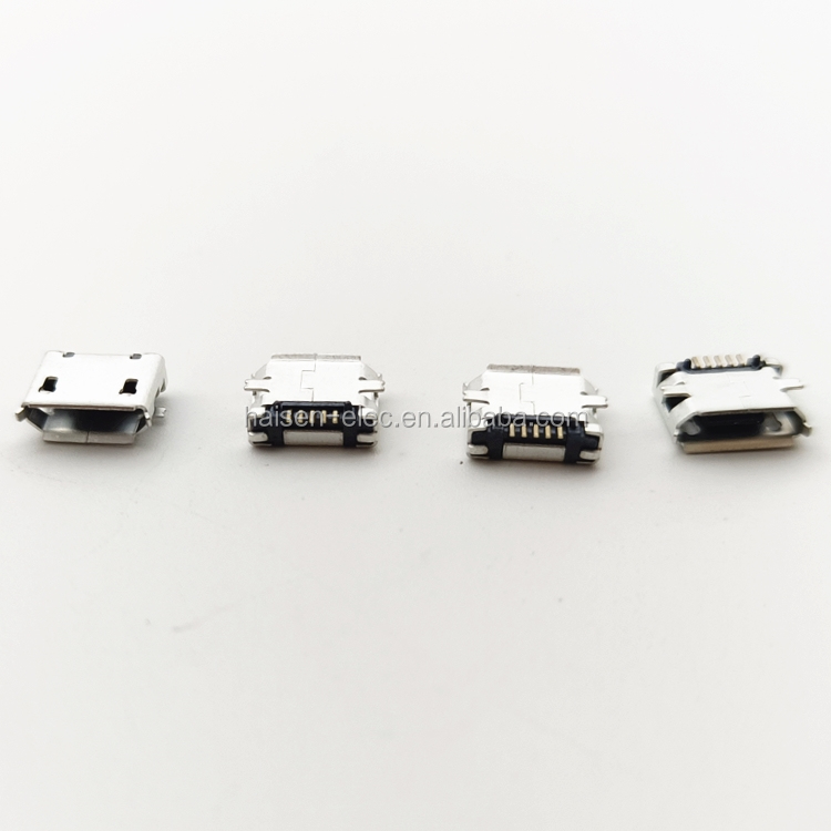 Connector MICRO USB B TYPE FEMALE R/A SMT TYPE Surface Mount DC 12V 1A SMT USB-M-RM10E Connector 5UR2B01MF-105G0BUHRX