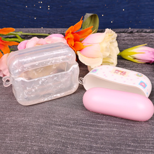 Étui pour écouteurs Bluetooth en acrylique transparent personnalisé, motif coloré, léger et portable, cadeau pour un usage quotidien - Product Image 5