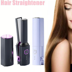 Mini lisseur et fer à boucler portable USB pour dortoir, petit format, pour franges volumineuses, double usage - Product Image 2