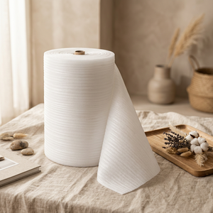 Rollo de Espuma de Polietileno Multiusos con Amortiguación para Protección de Paneles de Pared y Pisos - Product Image 1