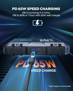 <span class=keywords><strong>Buture</strong></span> Portable d'urgence 6000A Lithiumion batterie voiture Booster dispositif de démarrage 12V voiture saut démarreur - Product Image 3