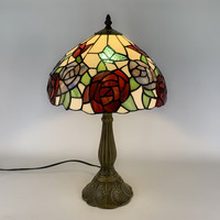 Lampe de table Sensmuel en verre teinté peint à la main, style antique européen, fabrication chinoise en gros