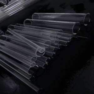 Tubo de Quartzo Transparente Polido a Fogo, Aberto dos Dois Lados, Tubo de Quartzo de Vidro Claro - Product Image 4