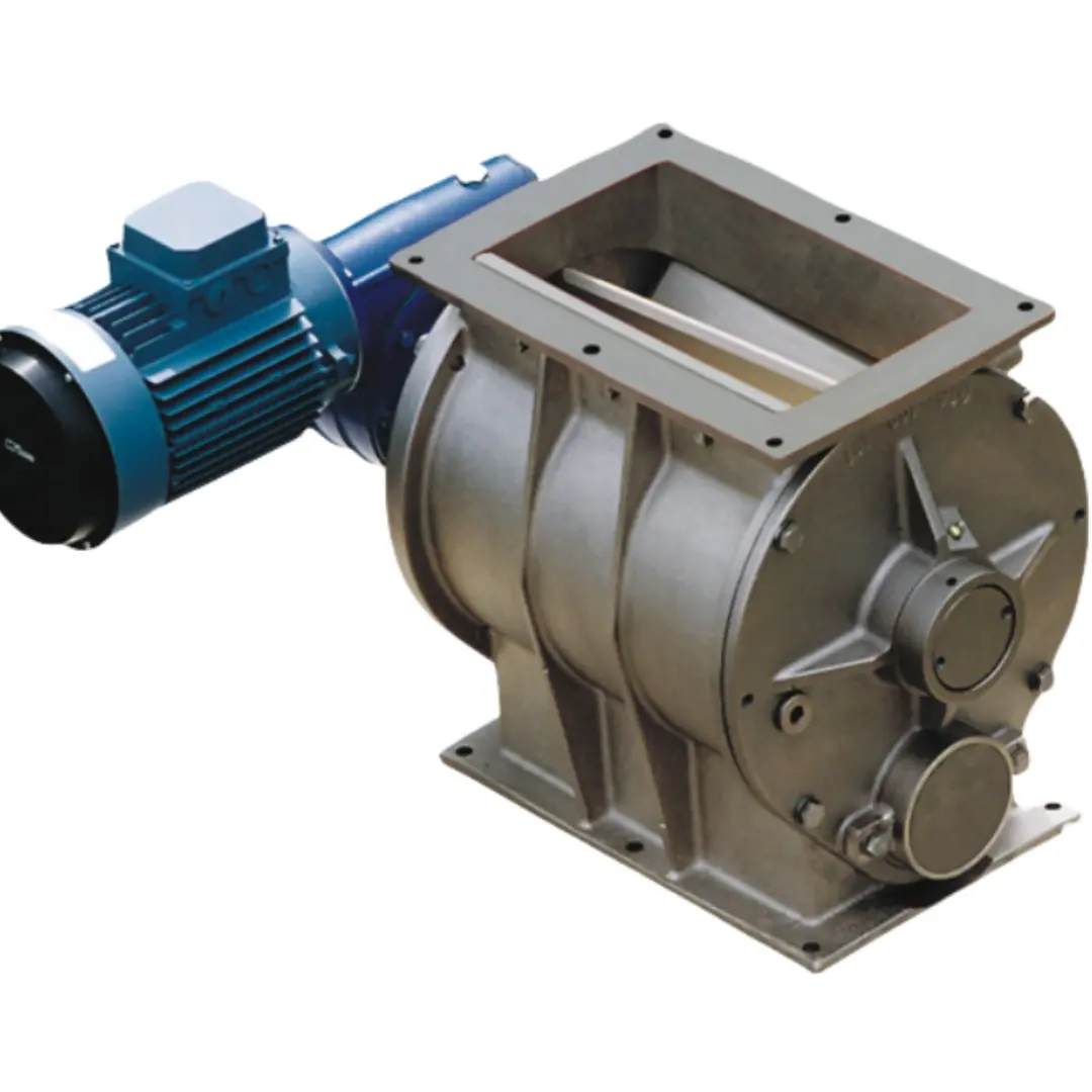 Válvula de descarga de estrella neumática de válvula de acero al carbono de alta calidad del fabricante/esclusa de aire rotativa