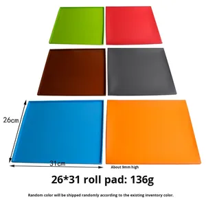 Tapis à rouler en silicone Planche à pâtisserie étanche et tapis à gâteau à la farine Tapis de four pour boule de riz pour moule à rouleaux suisses et tampons - Product Image 6