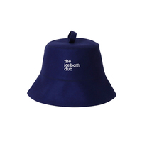 Chapeau de sauna en feutre de laine 100% naturelle, épais et haute densité, avec protection complète des oreilles et boucle de suspension pour banya russe, spa et hammam.