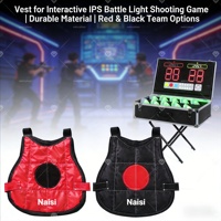 Ensemble de gilets de jeu de bataille interactifs IPS |   Lot de 10 gilets d'équipe pour tir léger et attractif (5 rouges + 5 noirs)
