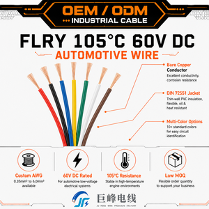 <span class=keywords><strong>FLRY</strong></span> 105 ° C 60V DC Automobilkabel |   Dünnwandiges PVC-Fahrzeugkabel - Product Image 1