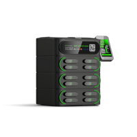 Station de recharge de téléphone 12 emplacements, station de location de batteries externes partagées, chargeurs rapides 60W 6000mAh, machine Litapower ultra-fine