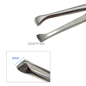 คีมหนีบเนื้อเยื่อสแตนเลสขนาด15.5ซม. 12.5ซม. คีมผ่าตัดพื้นฐานจับเครื่องมือผ่าตัด - Product Image 3