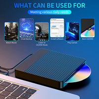 USB 3.0 & Type-C Slot-in CD DVD Burner Player CD ROM Writer slot type External dvd Drive Sucker Type optical drive