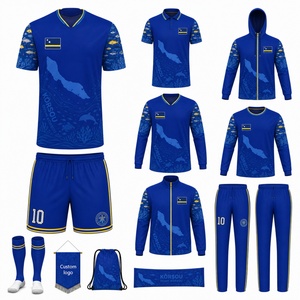 2026 Nationaal Team Uniform 3e Uitverkleding Nieuw Sport T-shirt Blauw Origineel Wc T-shirt Curacao Voetbalshirt Voetbal T-Shirt Korte Set - Product Image 2