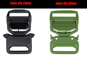 Da esterno multiuso pesante Duy 38mm tattico chiusura della spina fibbia per borsa accessori chiusura rapida fibbia 23mm - Product Image 3