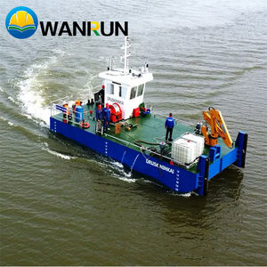 Wanjun เรือลากจูงพร้อมเครนไฮดรอลิกสำหรับผลักและดึงเครื่องขุดลอกแบบอเนกประสงค์โรงงานจีน - Product Image 4
