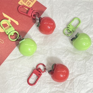 3D Realistic Apple Keychain Fruit Food Keychain Charm High Gloss <b>Mini</b> Apple Pendant for Bag Accessories and Car <b>Keyring</b> Decor - Product Image 1
