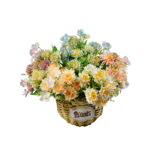 Bouquet de chrysanthèmes griffes de dragon coréens Dongchen Crafts, 31 cm, fleurs artificielles en soie pour décoration de salon et de mariage - Product Image 4