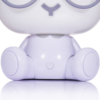 Veilleuse LED pour enfants à commande par capteur rechargeable, lapin 3D, protection des yeux, décoration de chambre, lampe de table de dessin animé