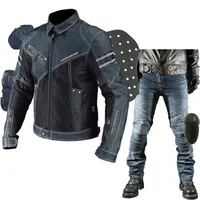 Jaqueta Jeans Masculina de Proteção, Calça para Motocicleta, Moto, Equitação, Corpo Inteiro, Armadura, Roupas, Nova