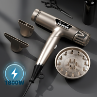Sèche-cheveux électrique ionique intelligent à haute vitesse de 1800 W pour salon professionnel, avec contrôle de température intelligent et diffuseur