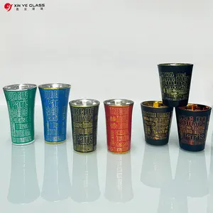 Personalised Party Creative Horn Glasses Cup Water Cup With Handle Custom Logo Bullet Glasses Shot Glass Cup Set