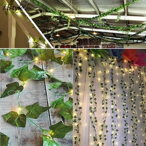 84Ft 12 Pack Guirlande De Lierre Artificiel Plantes Vigne Suspendus Guirlande avec 80 <span class=keywords><strong>A</strong></span> MENÉ LA Lumière De Ficelle Suspendu pour La Maison Cuisine Jardin FZH328 - Product Image 6